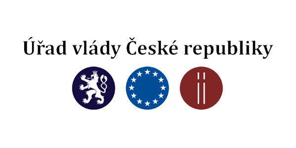 Logo hlavního partnera Klubu cystické fibrózy - Úřadu vlády České republiky
