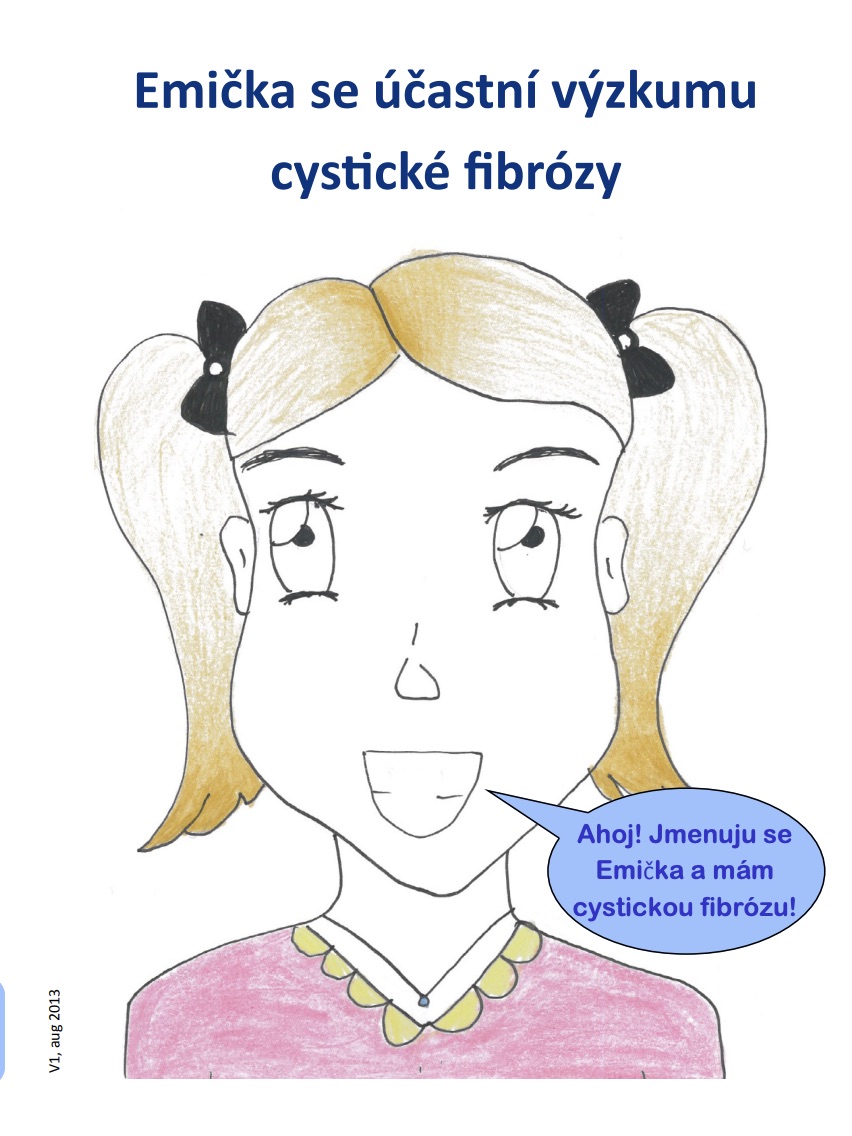 Klinické studie u cystické fibrózy: Leták pro děti